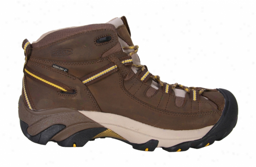 Keen Targhee Ii Mid Hiking Shoes Shittake/yellow