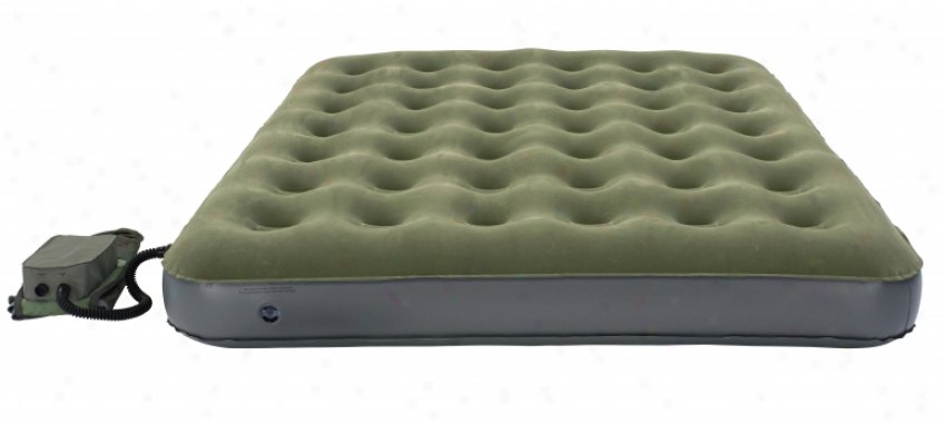 Kelty Good Nite Queen Airbed W/ Footpump Green