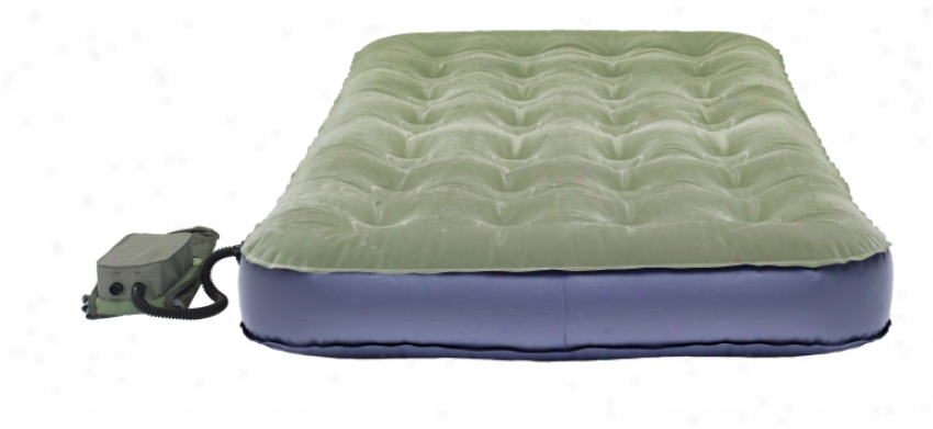 Kelty Good Nite Twin Airbed W/ Footpump Green