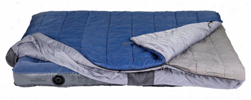 Kelty Satellite 30 Degees Doublewide Sleeping Bag Blue/silver