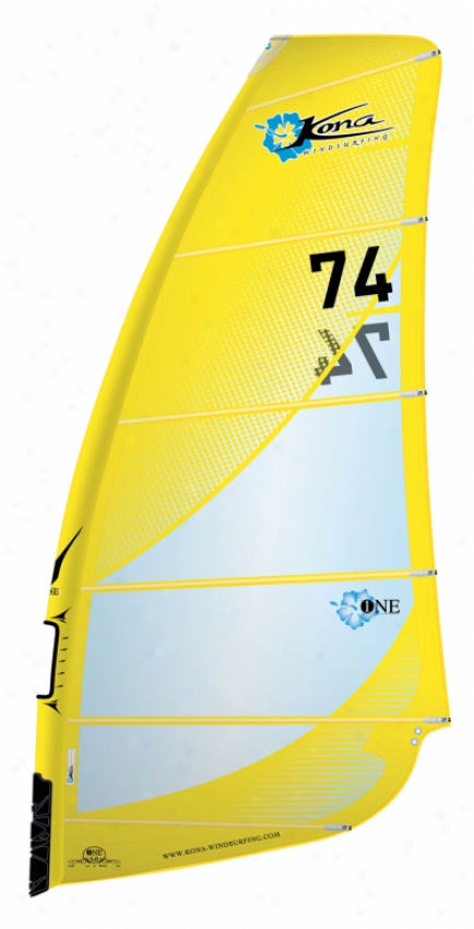 Kona One Desogn Windsurf Sail Yellow 7.4m