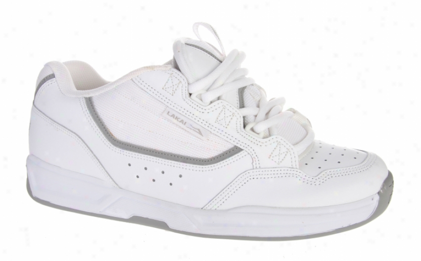 Lakai Academy Skate Shoes White/grey Blem