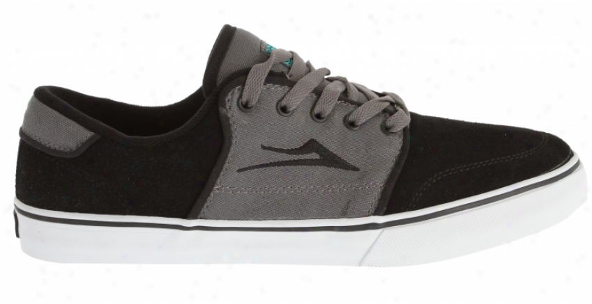 Lakai Carlo Skate Shoes Black/grey Suede