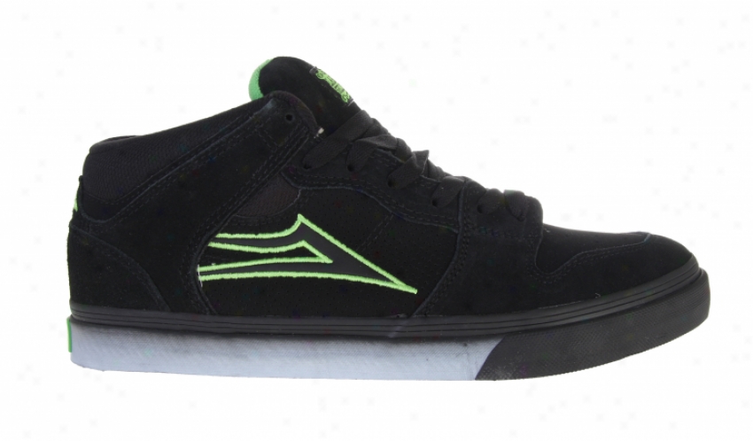 Lakai Carroll Select Skate Shoes Black Fade Suede N.t.