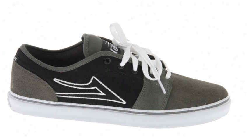 Lakai Judo Skate Shoes Grey/blwck Suede