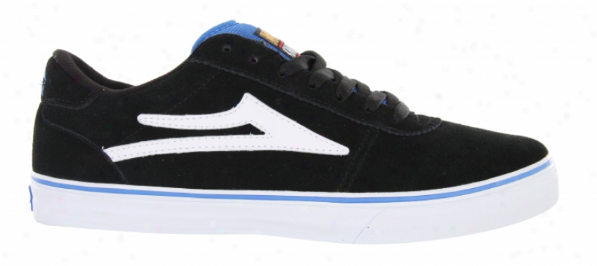 Lakai Manchester Select Skate Shoes Mo Knows 2 Black/royal Suede