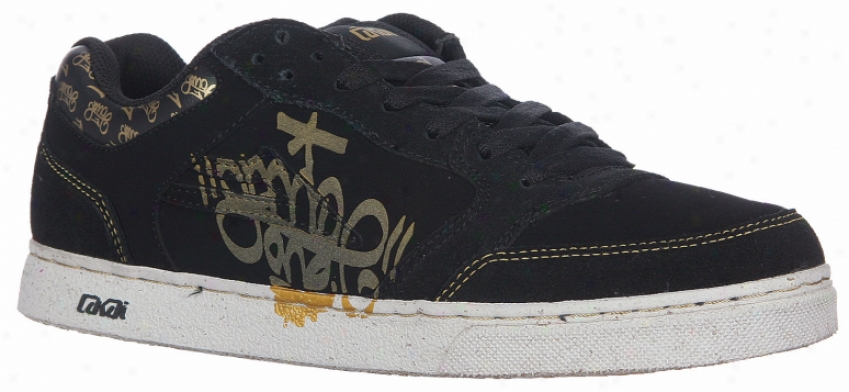 Lakai Mariano 2 Ltd Skate Shoes Black/gold Suede