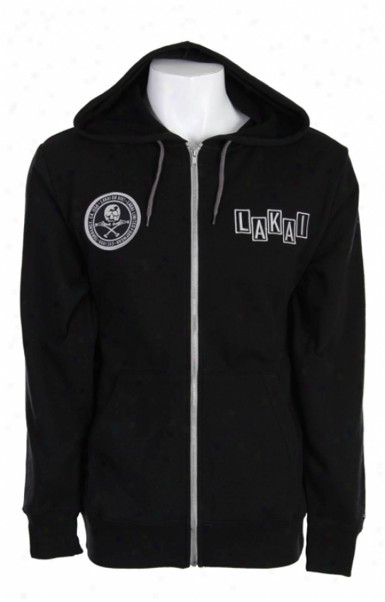 Lakai Patch Adams Full Zip Hoodie Black