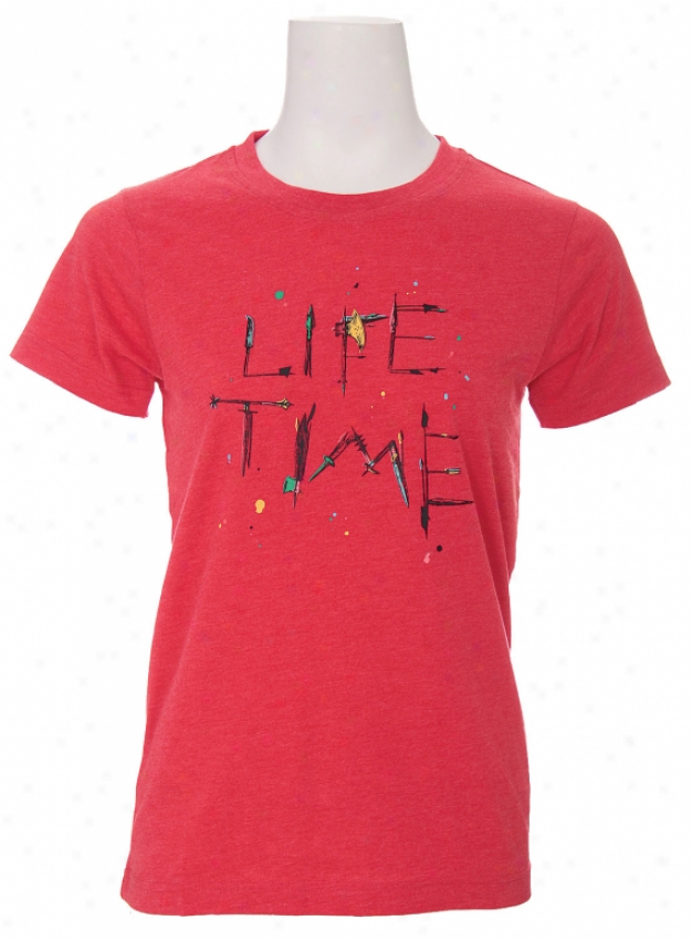 Lifetime Collective Danger Yard T-shirt Heather Chinese Red