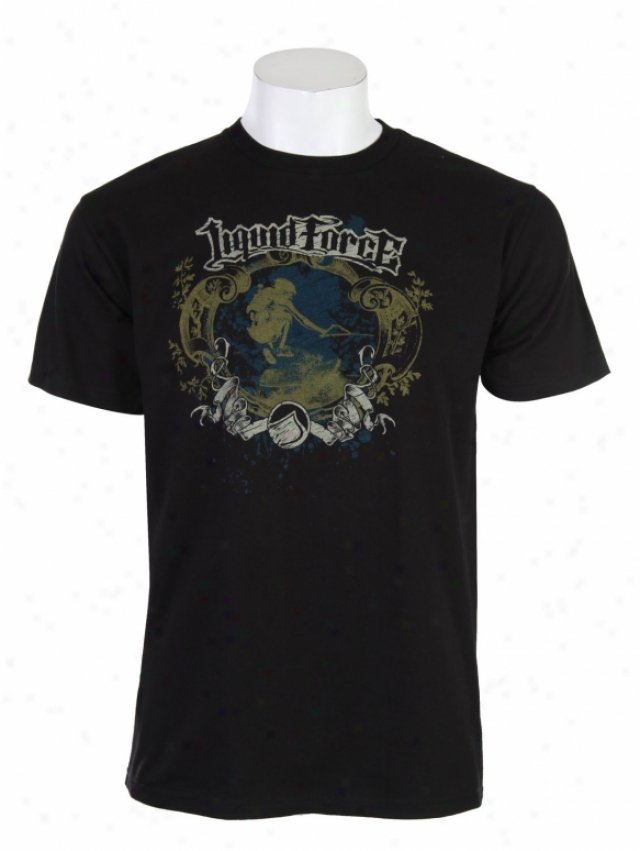 Liquid Force Banner Kick T-shirt Dark