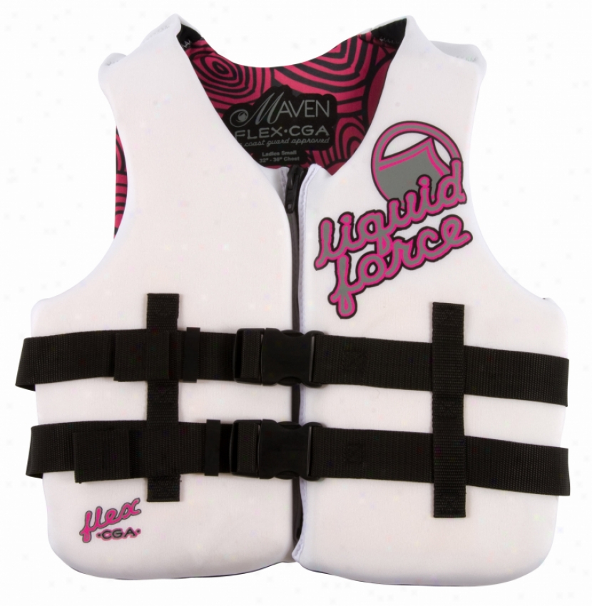 Liquid Force Flex Cga Wakeboard Vest White/pink