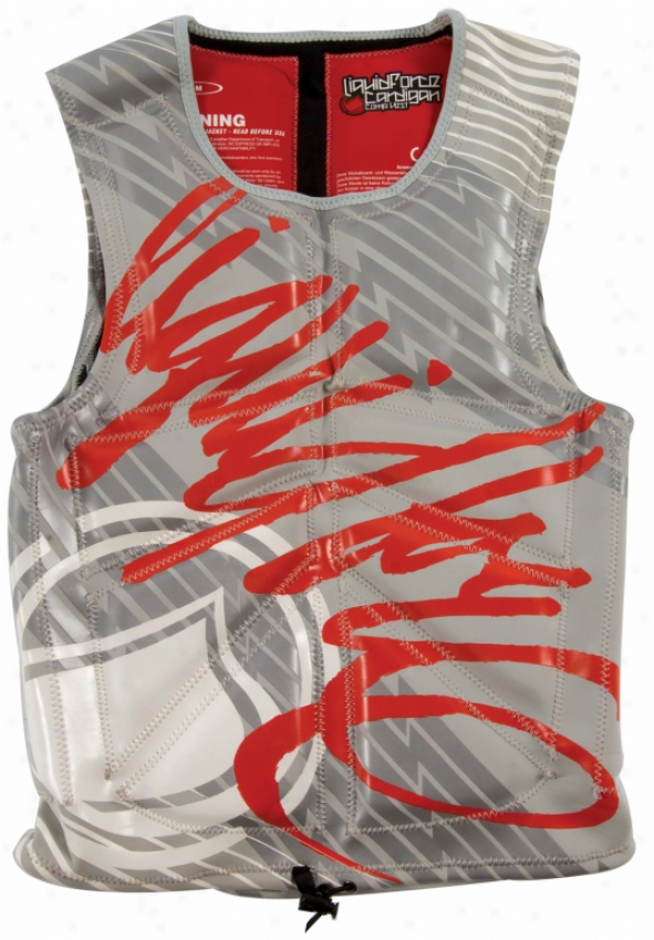 Liquid Force Gardigan Comp Vest Grey/red