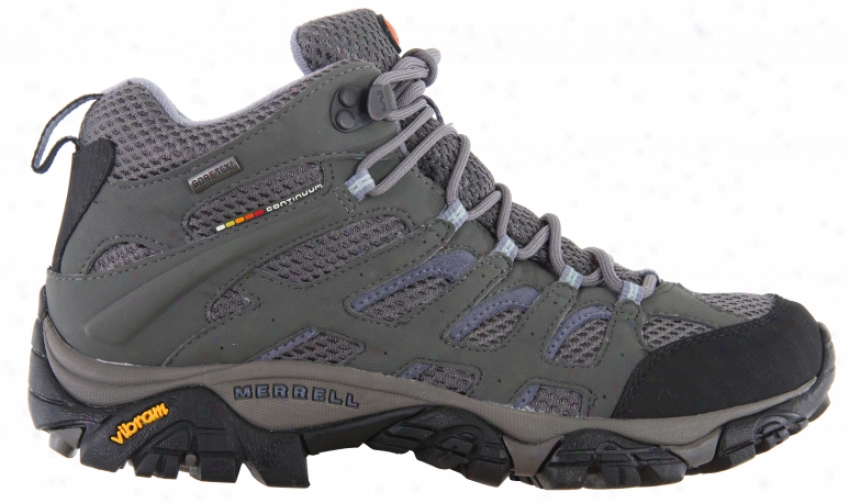 Merrell Moab Mid Gtx Xcr Hikng Shoes Grey/periwinkle