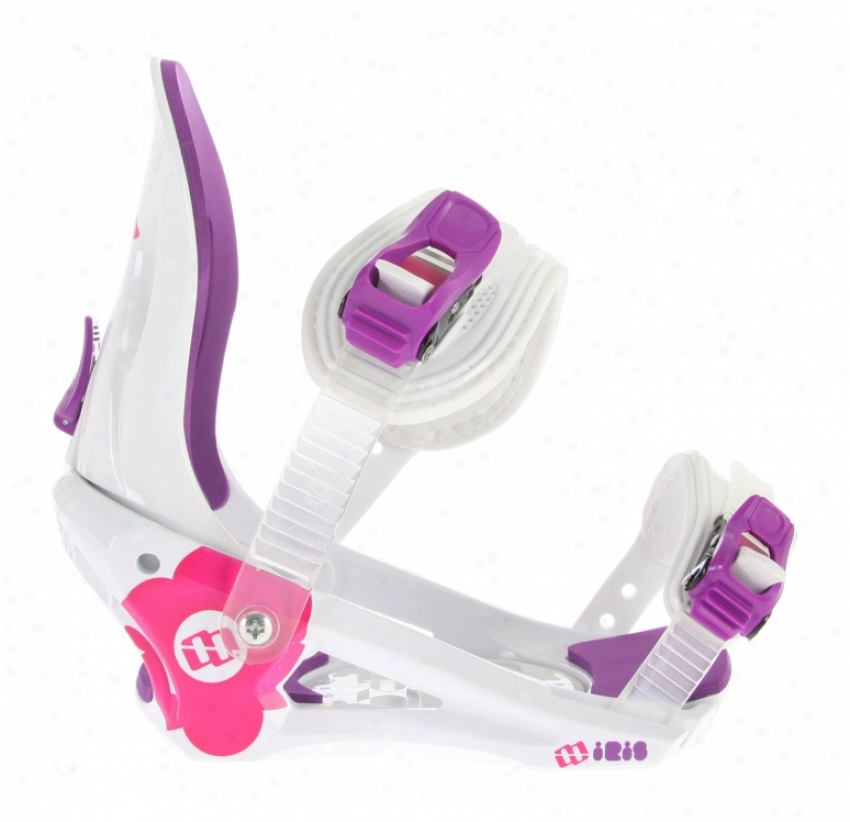 Morrow Iris Girl&apos;s Snowboard Bindings White