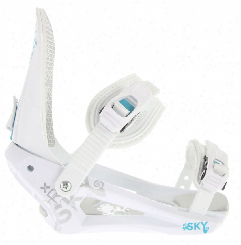 Morrow Sky Snowboard Bindings White