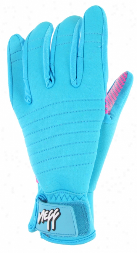 Neff Daily Pipe Snowboard Gloves Cyan