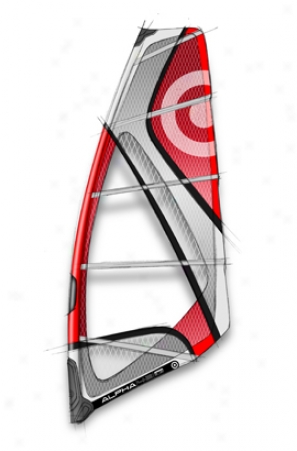 Neilpryde Alpha Windsurfing Sail 4.0m Red/grey