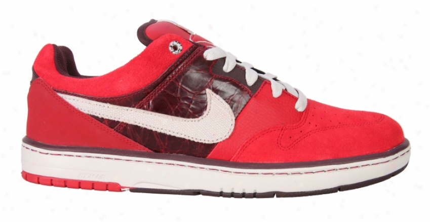 Nike 6.0 Air Zoom Cush Skate Shoes Var Red/antural Grey