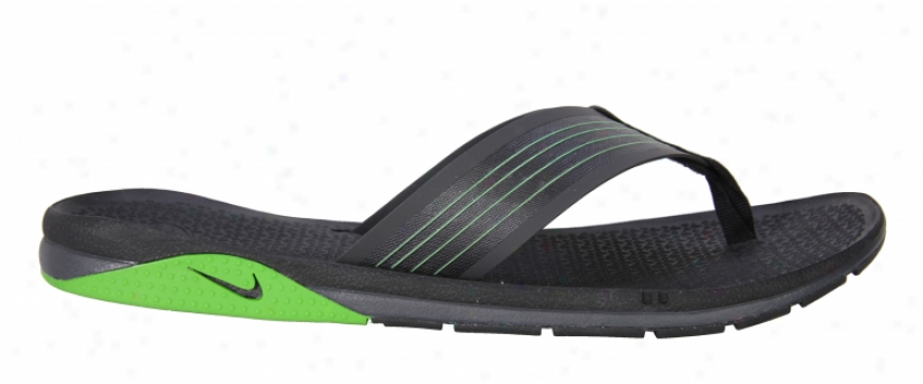 Nike 6.0 Brobrah Sandals Black/anthracite/green Spark