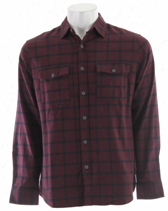 Nike 6.0 Road Dog Flannel Shirt Deep Burgundy