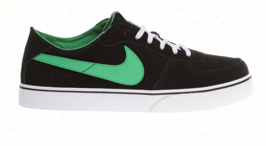 Nike 6.0 Zoom Mavrk Lr Skate Shoes Blwck/white/gum Med Brown/hyper Verde