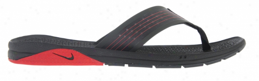 Nike Brobrah Sandals Black/sport Red/anthracite