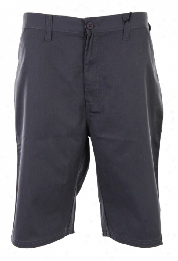 Nomis Classic Chino Shorts Charcoal Grey