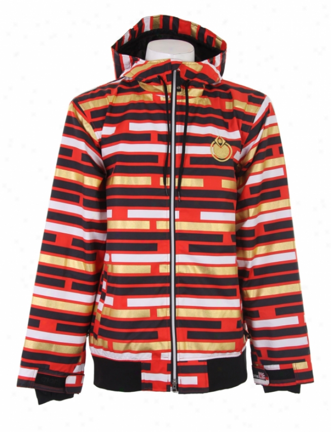 Nomis Hoody Snowboard Jacket Tron Red Print