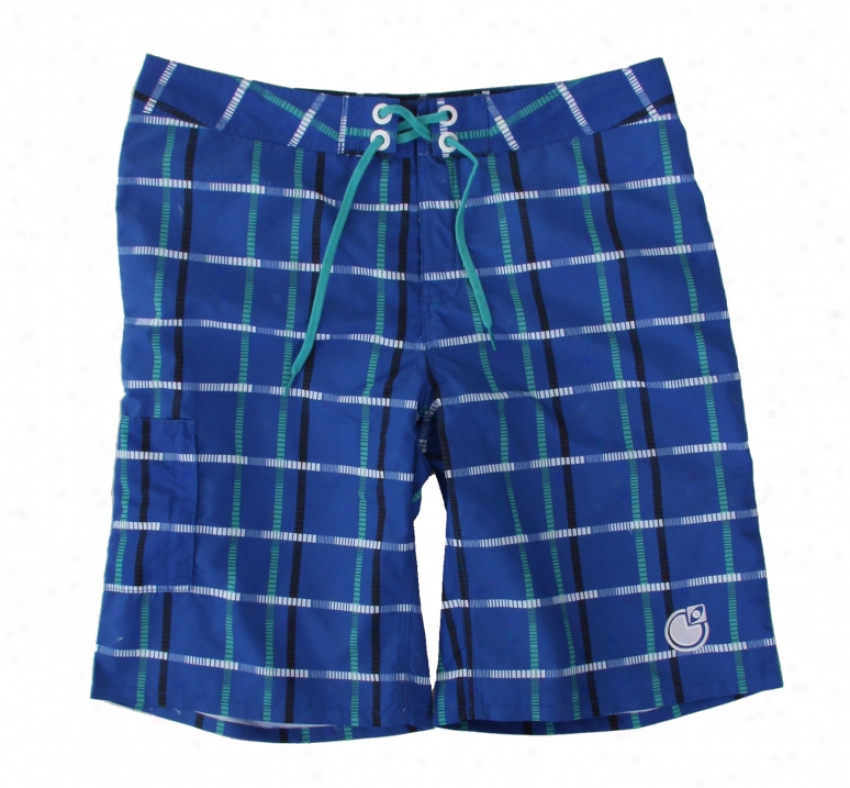 Nomos Og Plaid Boardshorts Classic Blue