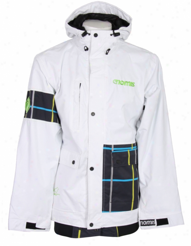 Nomis Simon Signature Shell Jacket White Emoss