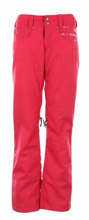 Nomis Slim Shell Snowboard Pants Red