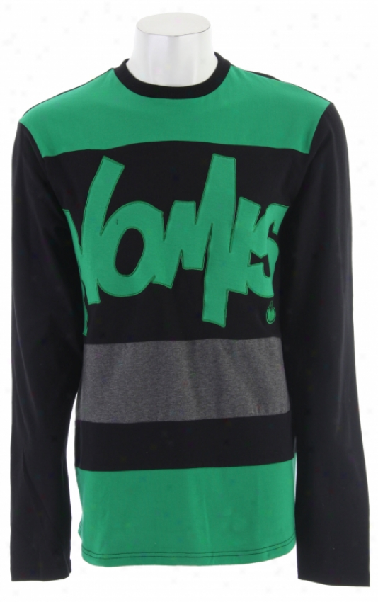 Nomis Tony L/s T-shirt Black/green