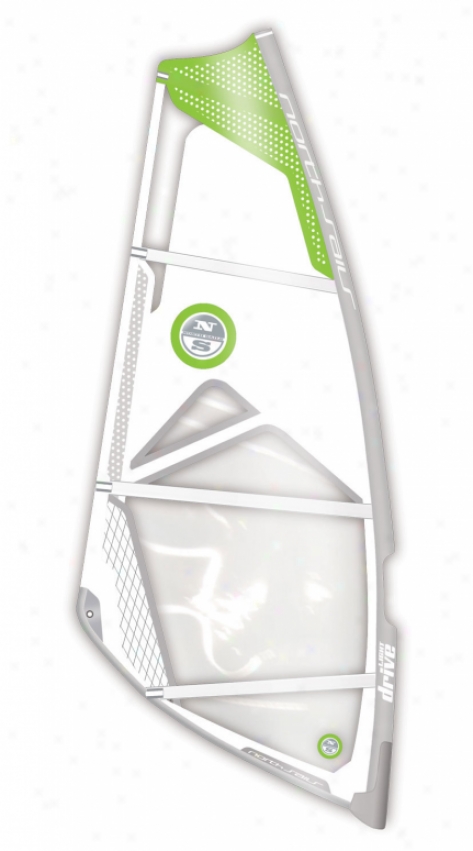 North Sails Drive Light Windsurfing Rig 6.4 White/green