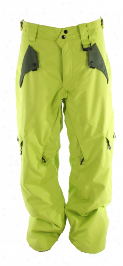 Oakley Amplier Snowboard Pants Enamel Mint/dark Forest