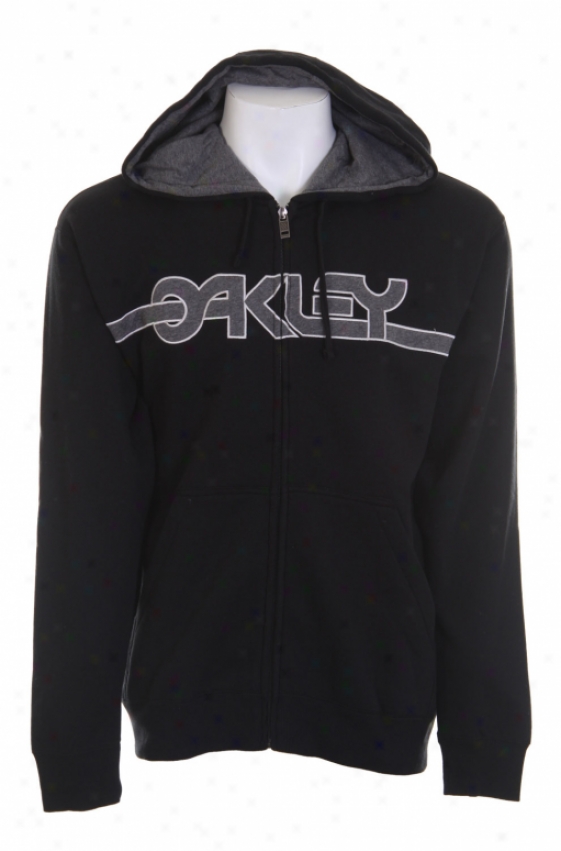 Oakley Back In Tbe Full Zip Hoodie Black