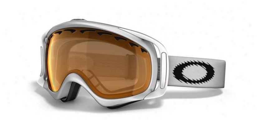 Oakley Crowbar Snowboard Goggles Matte White/persimmon Lens