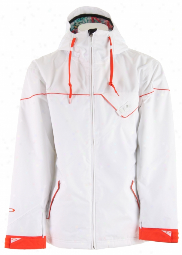 Oakiey Entire Snowboard Jacket White