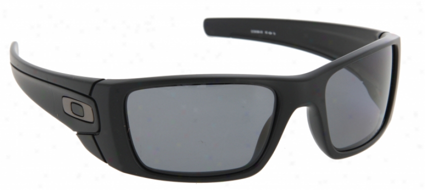 Oqkley Fuel Cell Sunglasses Matte Black/yrey Polarized Lens