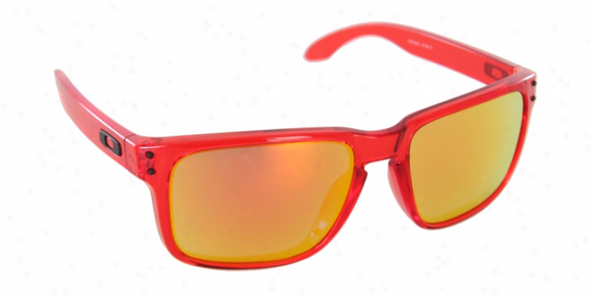 Oakley Holbrook Sunglasses Crystal Red/ruby Iridium Lens