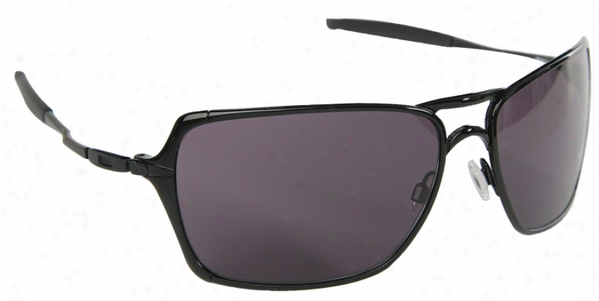 Oakley Inmate Sunglasses Polished Black/warm Grey Lens