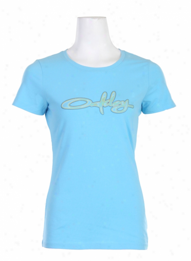 Oakley Neon Lights T-shirt Sky Blue