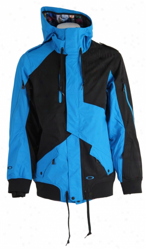Oakley Preferred Skii Jacket Jewel Blue/black Tracks