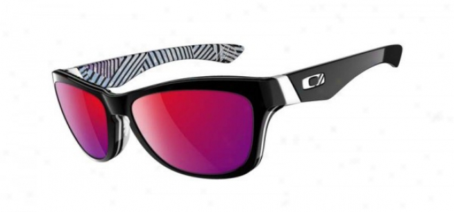 Oakley Shaun White Jupiter Lx Sunglasses Polished Blzck/red Iridium Lens