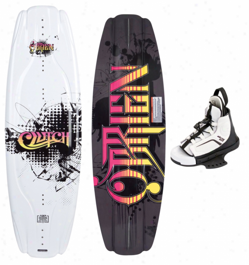 O&apos;brien Clutch Wakeboard 137 W/ Kick Bindings Black