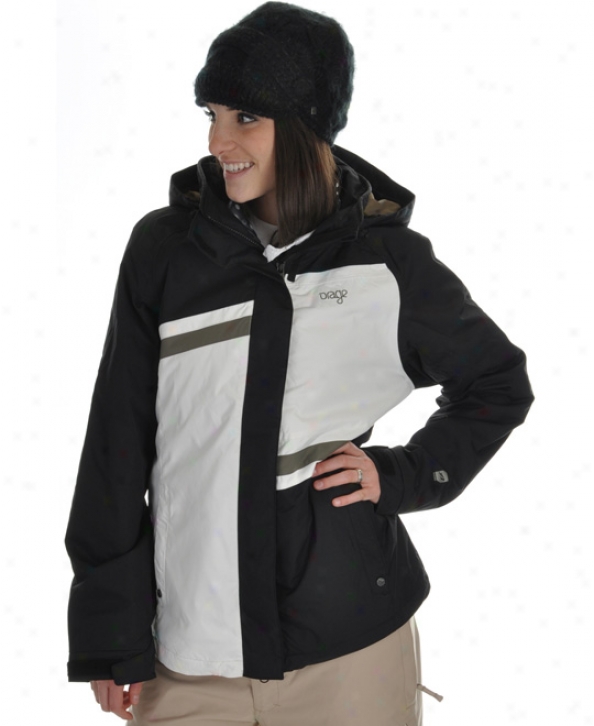 Orage Beth Ski Jacket Bllack/white