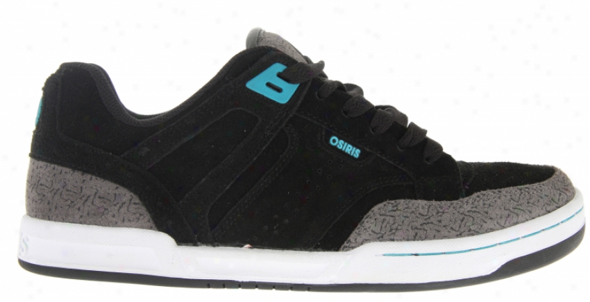 Osiris Lennix Skate Shoes Black/grey/rider Revolt Poerre Luc Gagnon