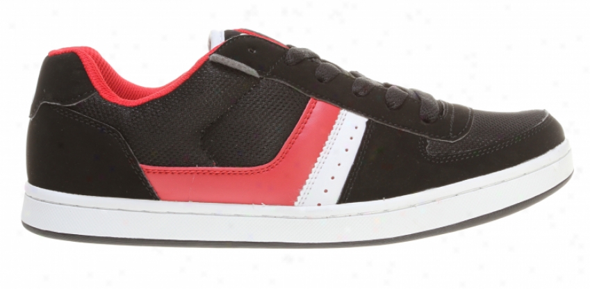 Osiris Relic Skate Shoes Black/white/red