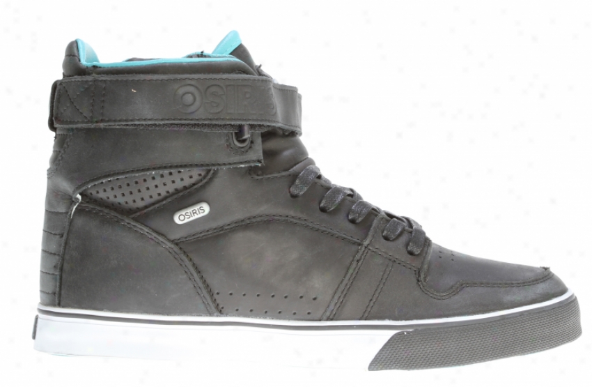 Osiris Rhyme Rmx Skate Shoes Black/teal/white