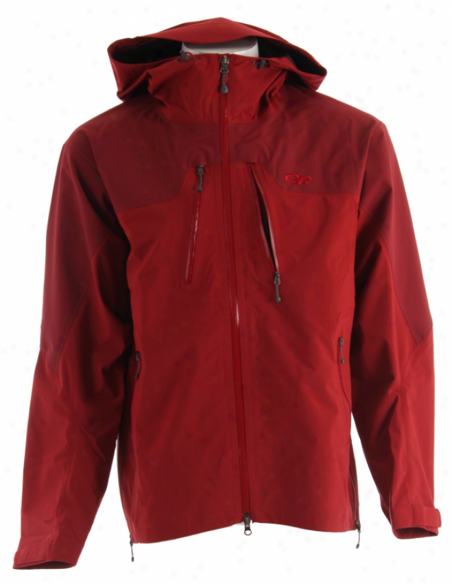 Outdopr Research Furio Ski Jacket Patrol Red/rerro Red