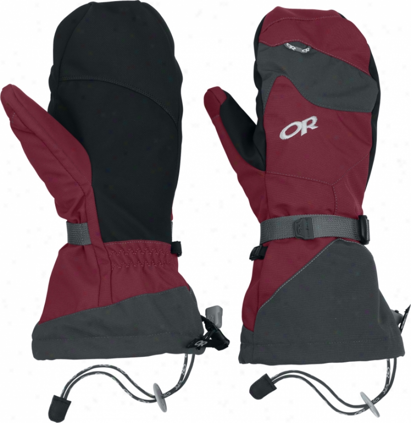 Outdoor Investigation Meteor Snowboard Mitts Retro Red/charcoal
